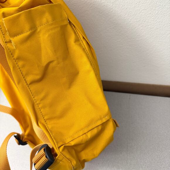 Fjallraven Backback Kanken Yellow School Outdoors Handles Pockets 23510 FLAWED - Picture 10 of 16